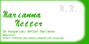 marianna netter business card
